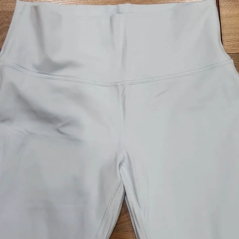 Lululemon Align High Rise Waist Leggings 28 Inseam Powder Blue Double Lined 12 - Picture 3 of 6